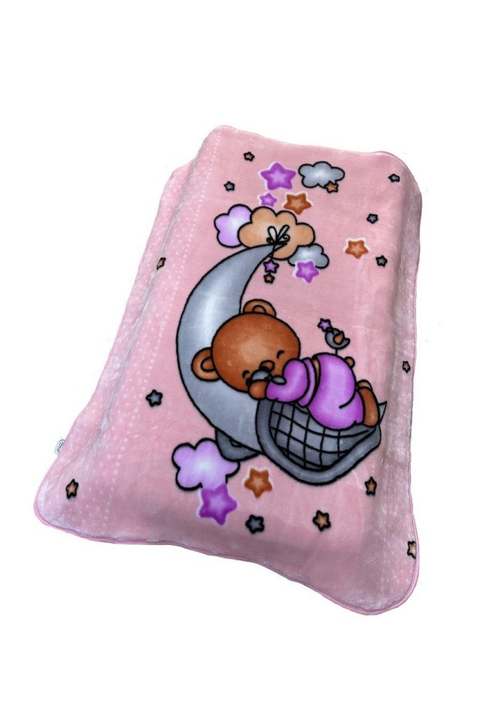 ΚΟΥΒΕΡΤΑ ΒΕΛΟΥΤΕ ΠΟΛΥΤΕΛΕΙΑΣ bebe Crescent Moon 32 110X140 Baby Pink 100% Polyester