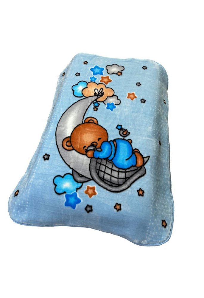 ΚΟΥΒΕΡΤΑ ΒΕΛΟΥΤΕ ΠΟΛΥΤΕΛΕΙΑΣ bebe Crescent Moon 31 110X140 Baby Blue 100% Polyester