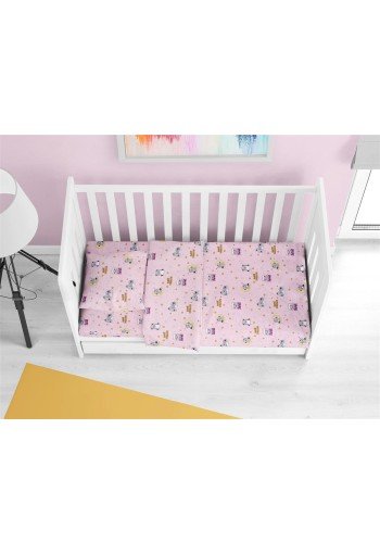 ΚΑΤΩΣΕΝΤΟΝΟ ΜΕ ΛΑΣΤΙΧΟ bebe Sweet Dreams 550 0,70X1,40X0,15 Pink 100% Cotton ΚΑΤΩΣΕΝΤΟΝΟ ΜΕ ΛΑΣΤΙΧΟ bebe Sweet Dreams 550 0,70X1,40X0,15 Pink 100% Cotton