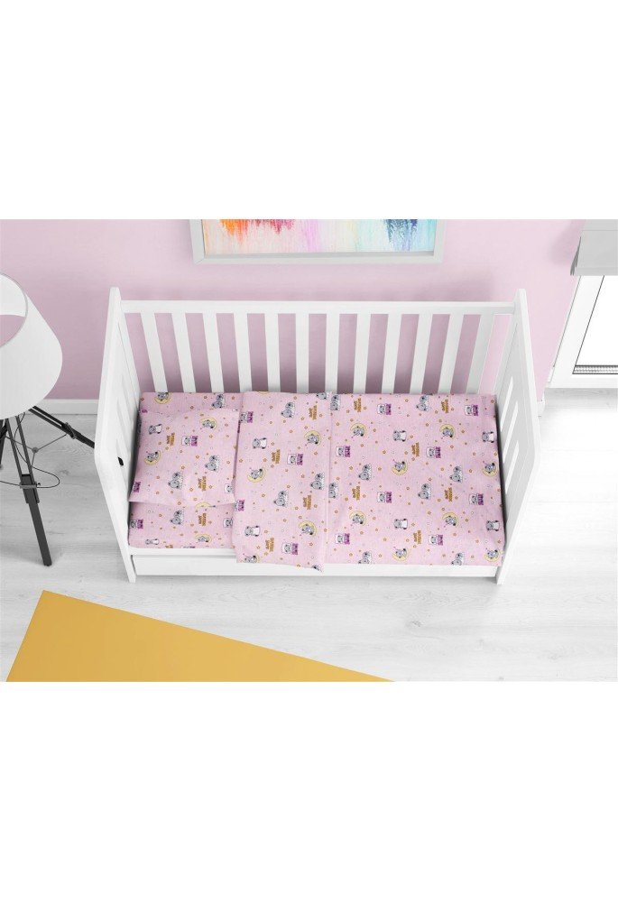 ΚΑΤΩΣΕΝΤΟΝΟ ΜΕ ΛΑΣΤΙΧΟ bebe Sweet Dreams 550 0,70X1,40X0,15 Pink 100% Cotton ΚΑΤΩΣΕΝΤΟΝΟ ΜΕ ΛΑΣΤΙΧΟ bebe Sweet Dreams 550 0,70X1,40X0,15 Pink 100% Cotton