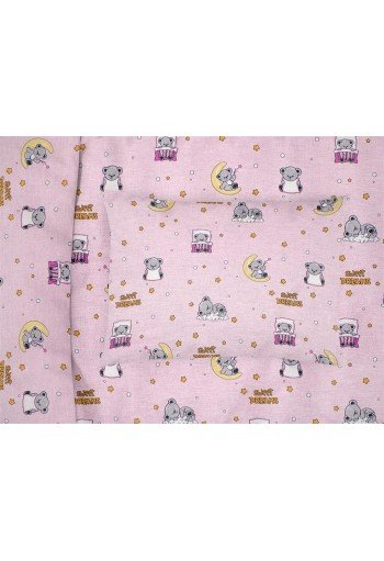 ΜΑΞΙΛΑΡΟΘΗΚΗ ΕΜΠΡΙΜΕ bebe Sweet Dreams 550 35X45 Pink 100% Cotton ΜΑΞΙΛΑΡΟΘΗΚΗ ΕΜΠΡΙΜΕ bebe Sweet Dreams 550 35X45 Pink 100% Cotton