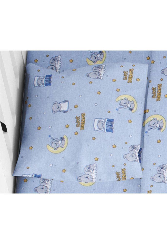 ΜΑΞΙΛΑΡΟΘΗΚΗ ΕΜΠΡΙΜΕ bebe Sweet Dreams 551 35X45 Sky Blue 100% Cotton