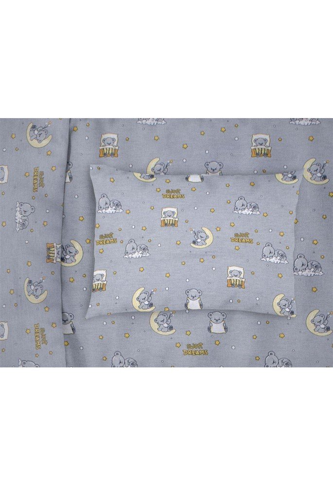 ΜΑΞΙΛΑΡΟΘΗΚΗ ΕΜΠΡΙΜΕ kids Sweet Dreams 552 50X70 Grey 100% Cotton ΜΑΞΙΛΑΡΟΘΗΚΗ ΕΜΠΡΙΜΕ kids Sweet Dreams 552 50X70 Grey 100% Cotton