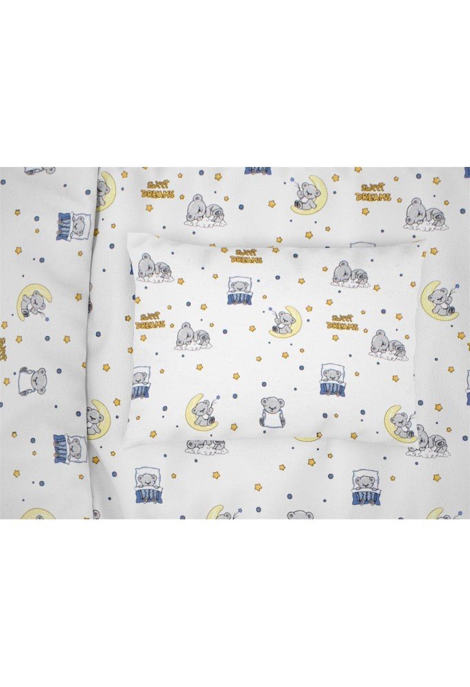 ΜΑΞΙΛΑΡΟΘΗΚΗ ΕΜΠΡΙΜΕ kids Sweet Dreams 554 50X70 White-Sky Blue 100% Cotton ΜΑΞΙΛΑΡΟΘΗΚΗ ΕΜΠΡΙΜΕ kids Sweet Dreams 554 50X70 White-Sky Blue 100% Cotton