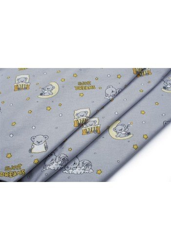 ΠΑΝΑ ΧΑΣΕ bebe Sweet Dreams 552 80X80 Grey 100% Cotton ΠΑΝΑ ΧΑΣΕ bebe Sweet Dreams 552 80X80 Grey 100% Cotton