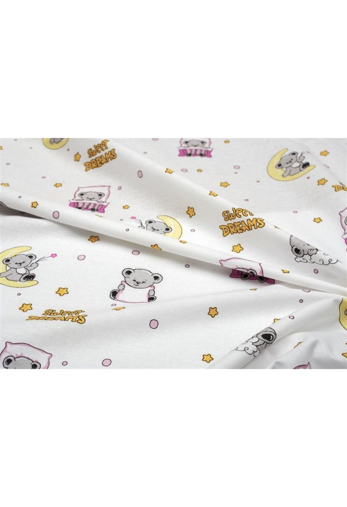 ΣΕΝΤΟΝΑΚΙ ΛΙΚΝΟΥ bebe Sweet Dreams 553 80X110 White-Pink 100% Cotton