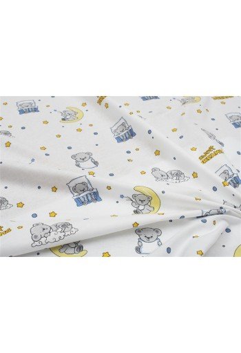 ΣΕΝΤΟΝΑΚΙ ΛΙΚΝΟΥ bebe Sweet Dreams 554 80X110 White-Sky Blue 100% Cotton ΣΕΝΤΟΝΑΚΙ ΛΙΚΝΟΥ bebe Sweet Dreams 554 80X110 White-Sky Blue 100% Cotton