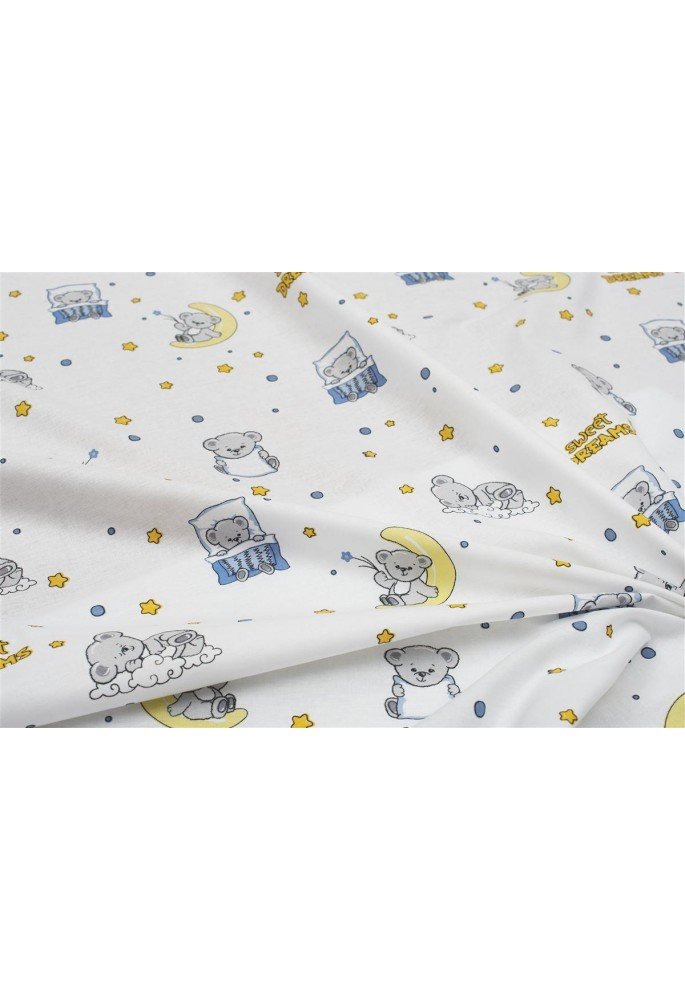 ΣΕΝΤΟΝΑΚΙ ΛΙΚΝΟΥ bebe Sweet Dreams 554 80X110 White-Sky Blue 100% Cotton ΣΕΝΤΟΝΑΚΙ ΛΙΚΝΟΥ bebe Sweet Dreams 554 80X110 White-Sky Blue 100% Cotton