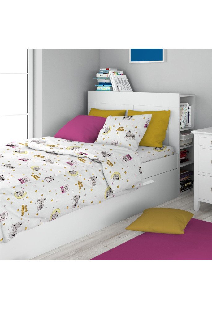 ΣΕΝΤΟΝΙΑ ΕΜΠΡΙΜΕ ΣΕΤ 2 τεμ kids Sweet Dreams 553 160X240 White-Pink 100% Cotton