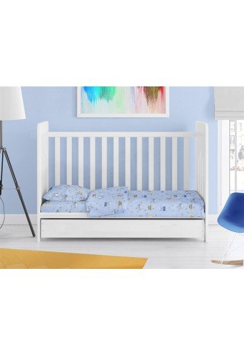 ΣΕΝΤΟΝΙΑ ΕΜΠΡΙΜΕ ΣΕΤ 3 τεμ bebe Sweet Dreams 551 120X160 Sky Blue 100% Cotton ΣΕΝΤΟΝΙΑ ΕΜΠΡΙΜΕ ΣΕΤ 3 τεμ bebe Sweet Dreams 551 120X160 Sky Blue 100% Cotton