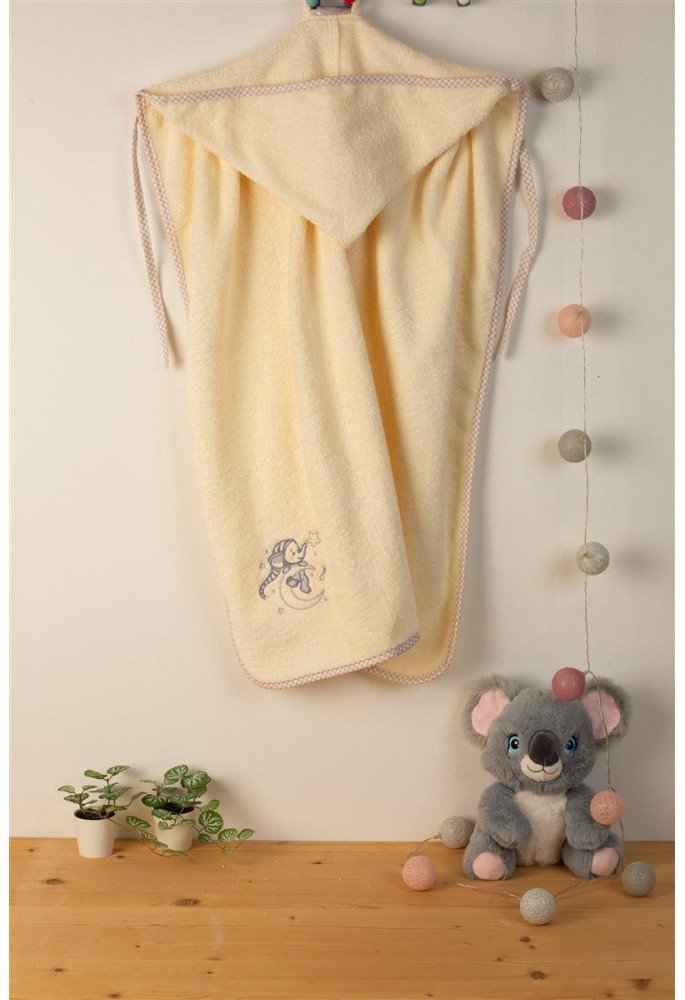 ΚΑΠΑ Με Κέντημα bebe Dreaming Elephant 169 75X85 Εκρού 100% Cotton