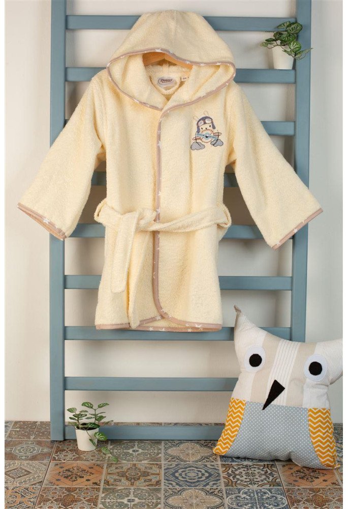 ΜΠΟΥΡΝΟΥΖΙ Με Κέντημα bebe Airplane 158 SIZE:02 Εκρού 100% Cotton