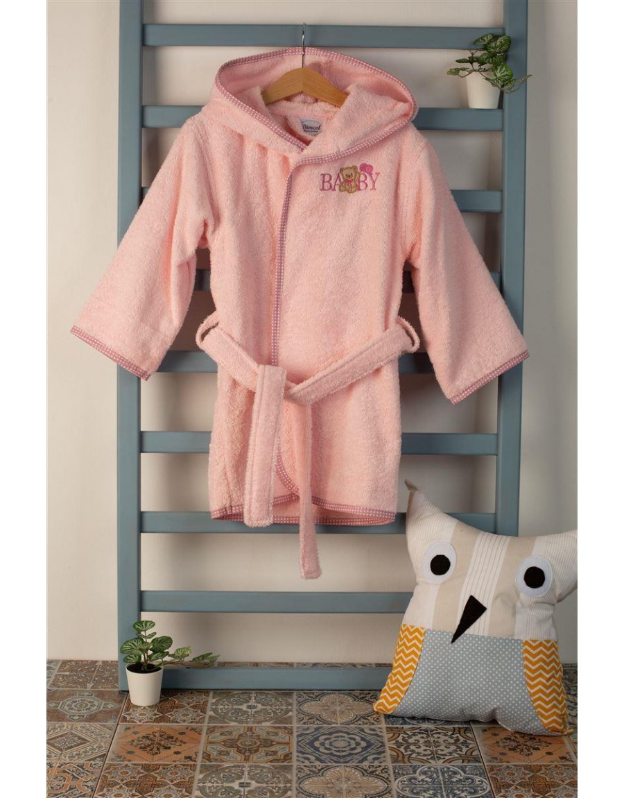 ΜΠΟΥΡΝΟΥΖΙ Με Κέντημα bebe Baby Bear 162 SIZE:02 Ροζ 100% Cotton