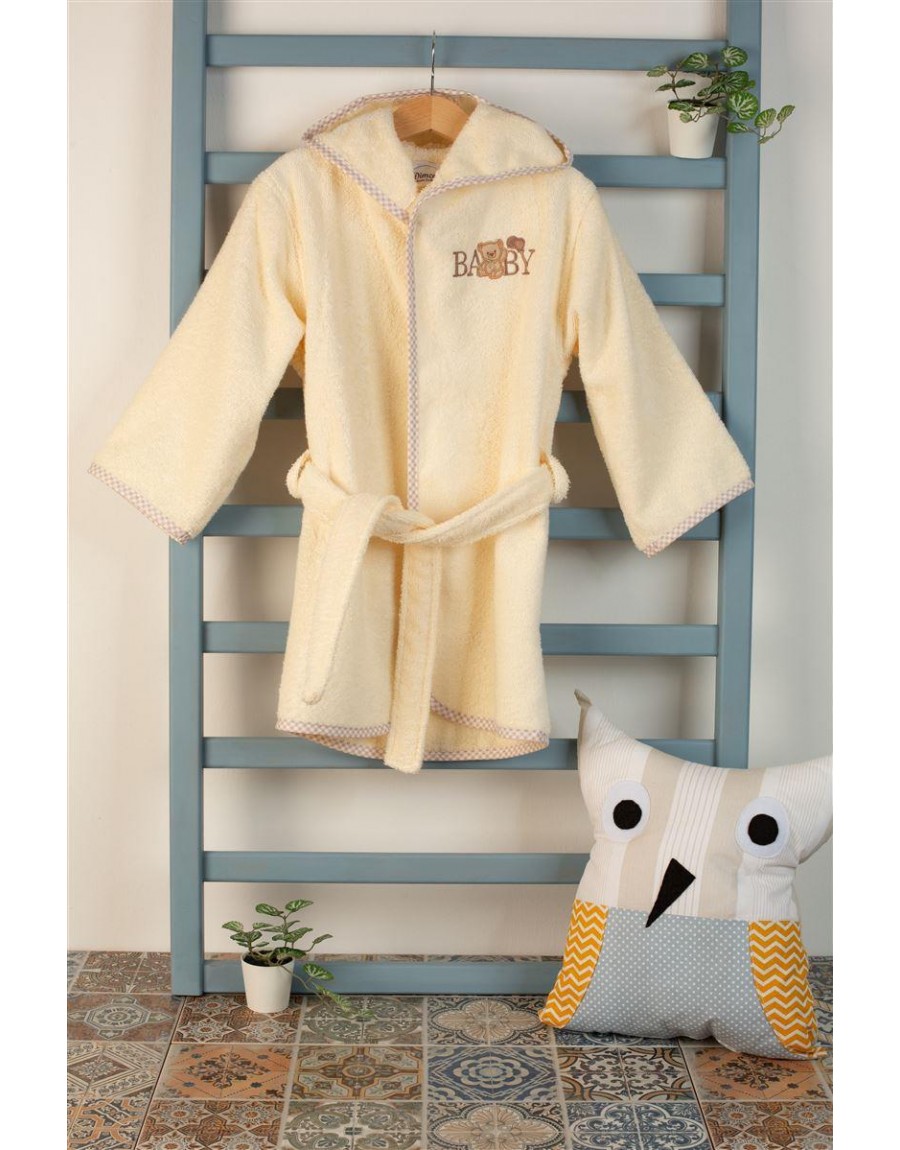 ΜΠΟΥΡΝΟΥΖΙ Με Κέντημα bebe Baby Bear 164 SIZE:02 Εκρού 100% Cotton