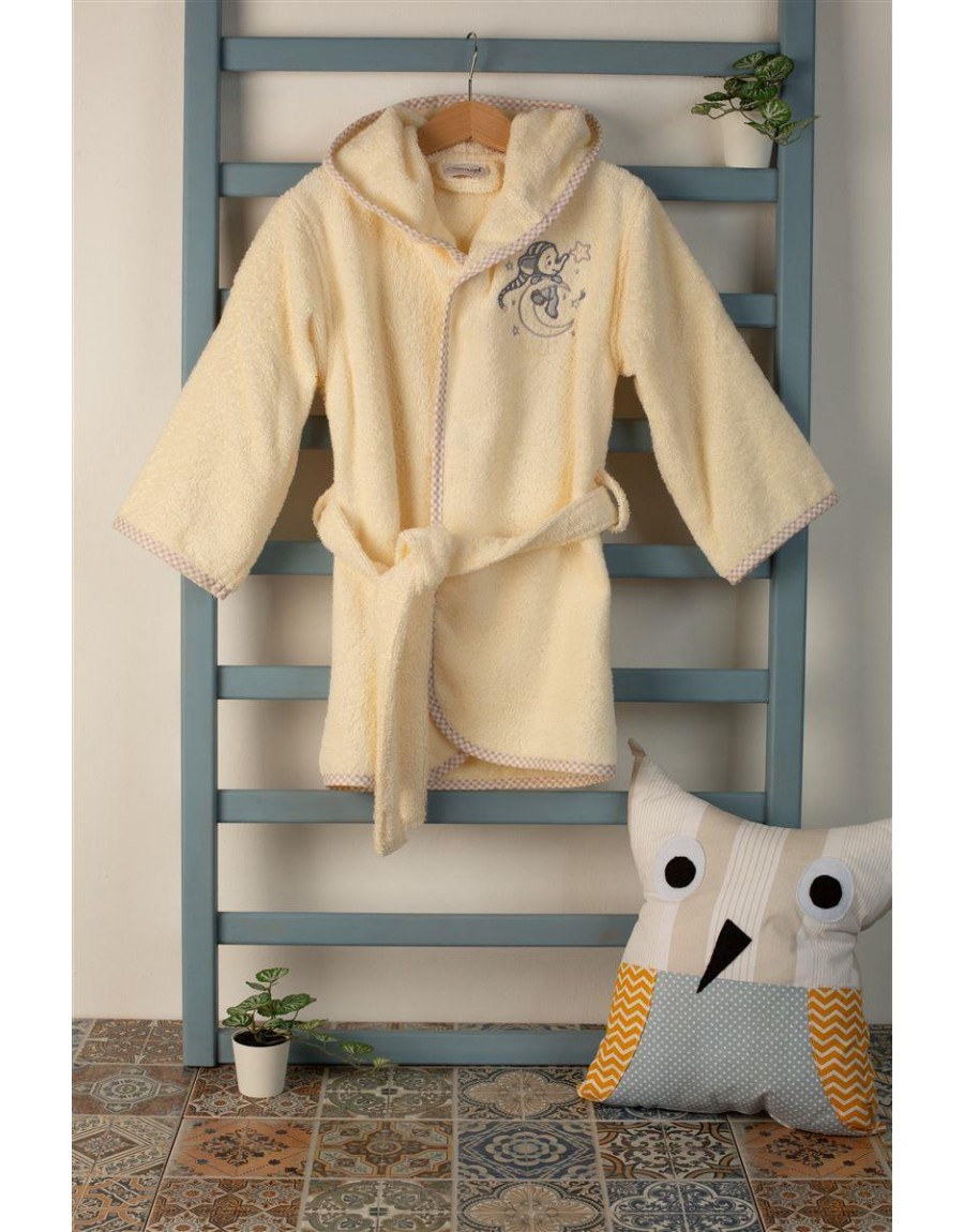 ΜΠΟΥΡΝΟΥΖΙ Με Κέντημα bebe Dreaming Elephant 169 SIZE:02 Εκρού 100% Cotton