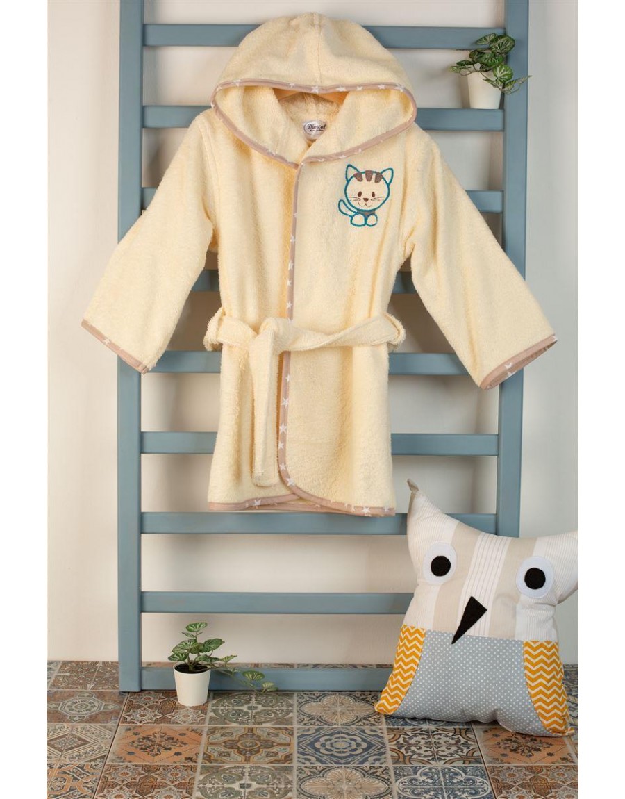 ΜΠΟΥΡΝΟΥΖΙ Με Κέντημα bebe Kitty 138 SIZE:02 Εκρού 100% Cotton