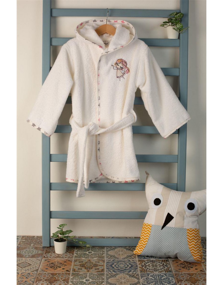 ΜΠΟΥΡΝΟΥΖΙ Με Κέντημα bebe Little Angel 142 SIZE:02 Λευκό 100% Cotton