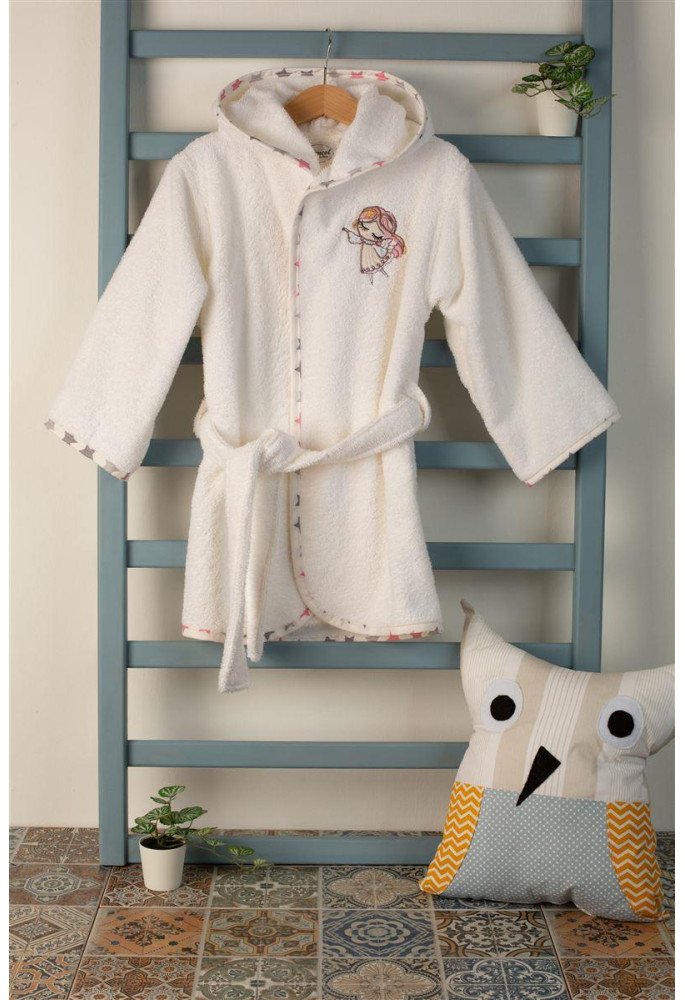 ΜΠΟΥΡΝΟΥΖΙ Με Κέντημα bebe Little Angel 142 SIZE:04 Λευκό 100% Cotton