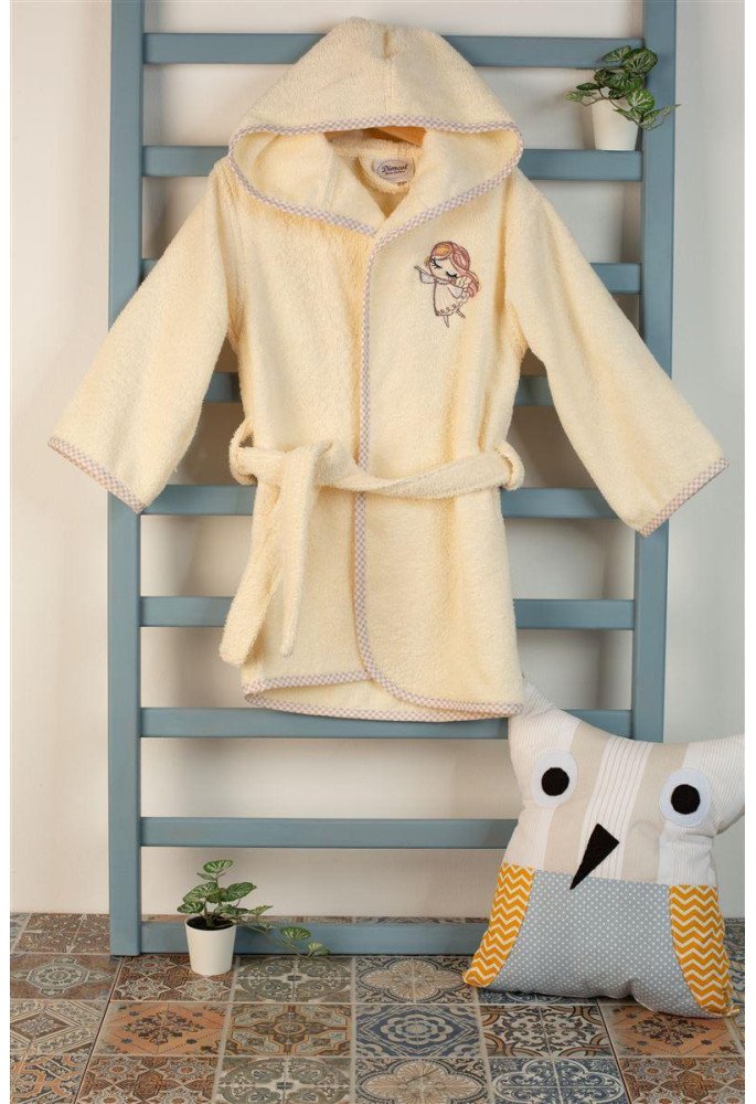 ΜΠΟΥΡΝΟΥΖΙ Με Κέντημα bebe Little Angel 143 SIZE:02 Εκρού 100% Cotton