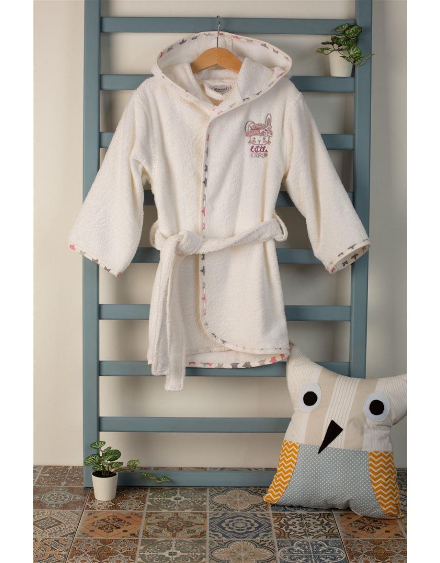 ΜΠΟΥΡΝΟΥΖΙ Με Κέντημα bebe Rabbit Girl 147 SIZE:02 Λευκό 100% Cotton