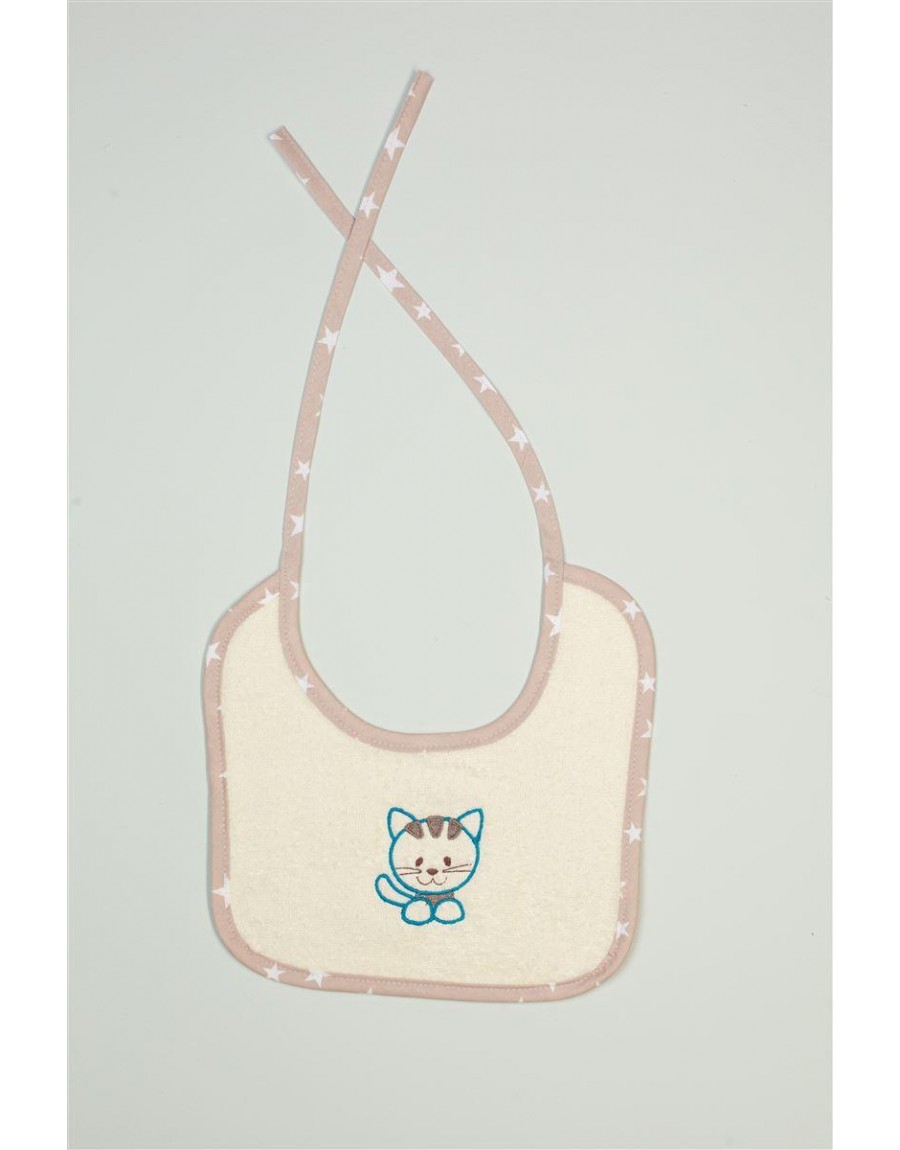 ΣΑΛΙΑΡΑ Με Κέντημα bebe Kitty 138 25X25 Εκρού 100% Cotton