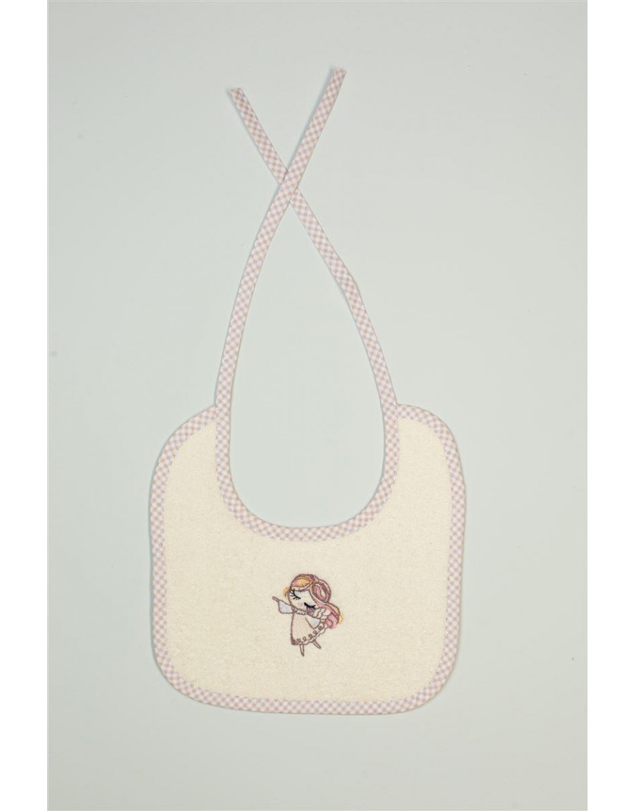 ΣΑΛΙΑΡΑ Με Κέντημα bebe Little Angel 143 25X25 Εκρού 100% Cotton