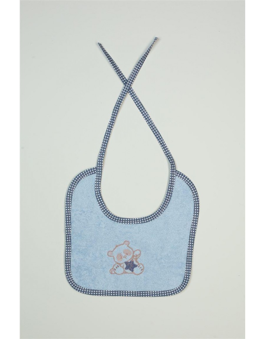 ΣΑΛΙΑΡΑ Με Κέντημα bebe Star Bear 151 25X25 Σιελ 100% Cotton