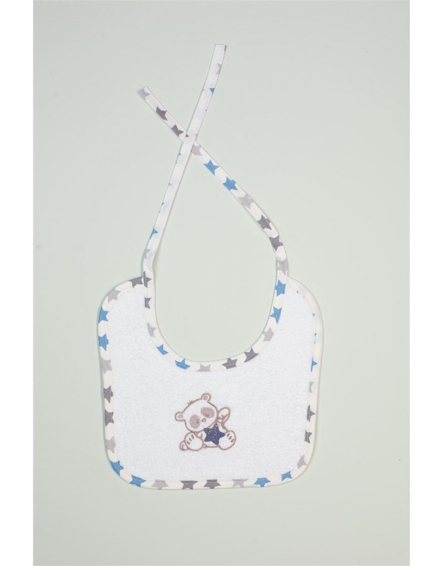 ΣΑΛΙΑΡΑ Με Κέντημα bebe Star Bear 152 25X25 Λευκό 100% Cotton