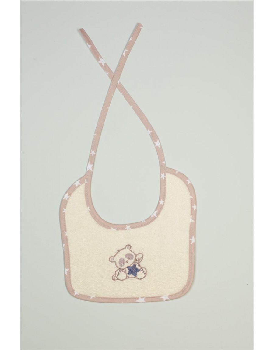 ΣΑΛΙΑΡΑ Με Κέντημα bebe Star Bear 153 25X25 Εκρού 100% Cotton