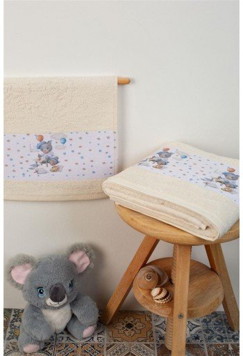 ΠΕΤΣΕΤΑ Με Ψηφιακή Εκτύπωση Σετ 2 τεμ bebe Painter 133 30X50,70X140 Εκρού 100% Cotton ΠΕΤΣΕΤΑ Με Ψηφιακή Εκτύπωση Σετ 2 τεμ bebe Painter 133 30X50,70X140 Εκρού 100% Cotton