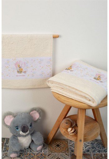 ΠΕΤΣΕΤΑ Με Ψηφιακή Εκτύπωση Σετ 2 τεμ bebe Balloon 67 30X50,70X140 Εκρού 100% Cotton ΠΕΤΣΕΤΑ Με Ψηφιακή Εκτύπωση Σετ 2 τεμ bebe Balloon 67 30X50,70X140 Εκρού 100% Cotton