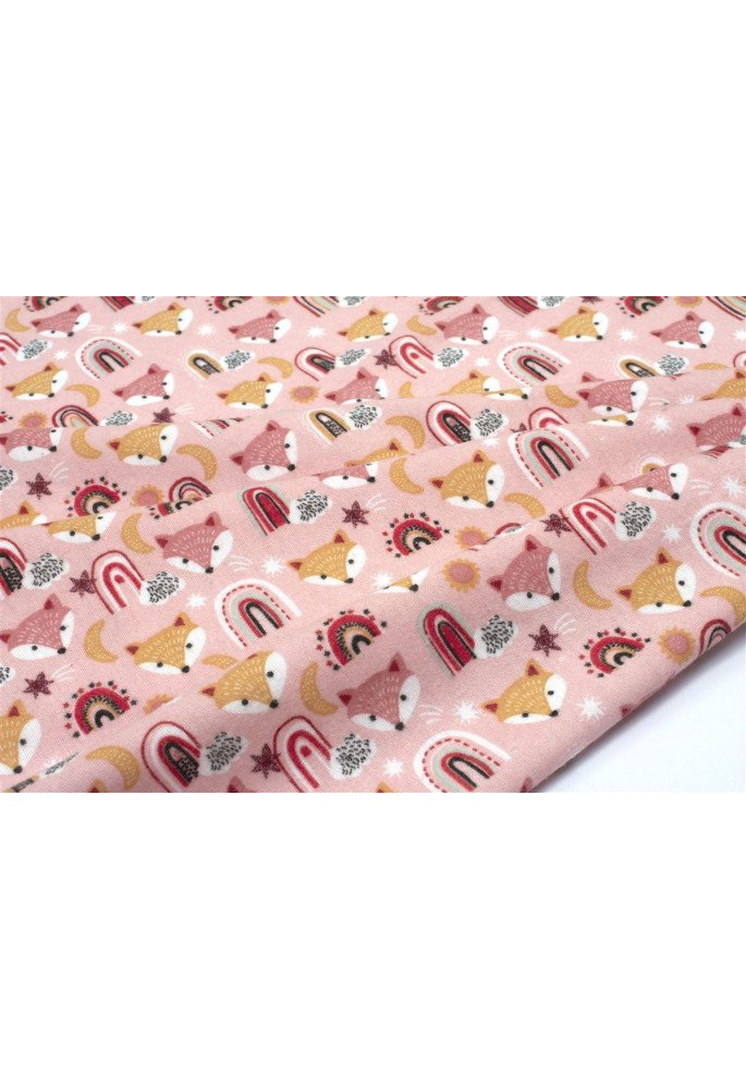 ΠΑΝΑ ΦΑΝΕΛΑ bebe Fox 52 80X80 Coral 100% Cotton Flannel