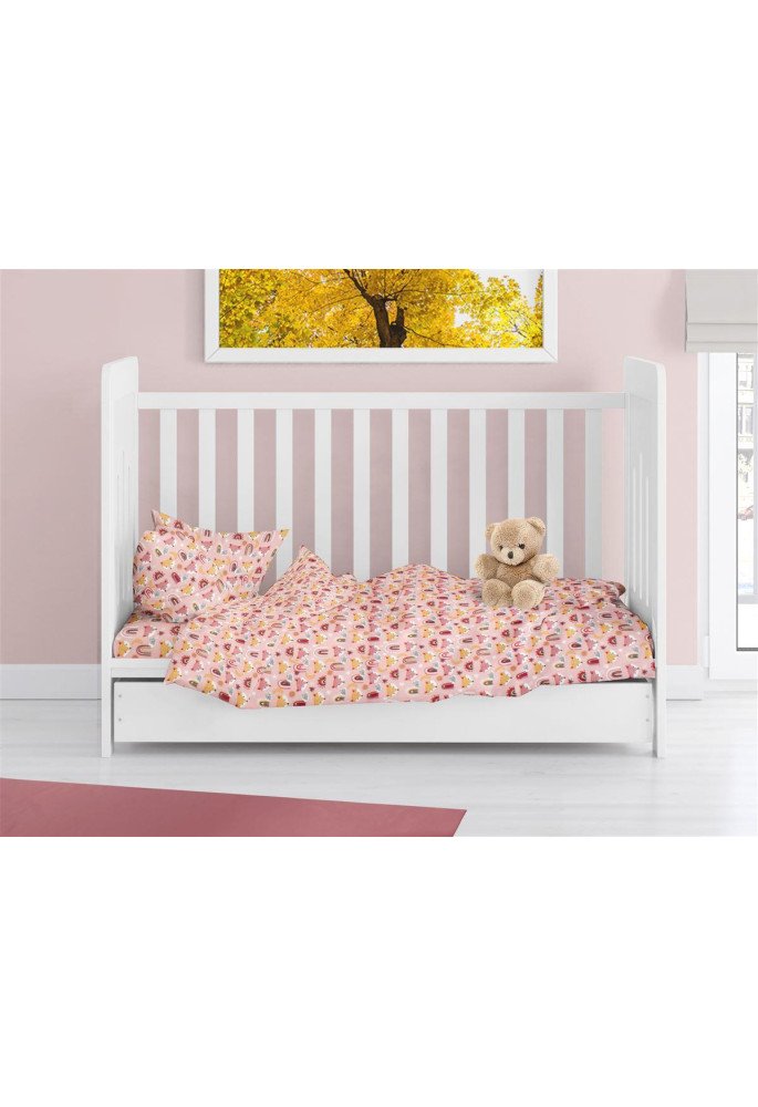 ΠΑΠΛΩΜΑ ΕΜΠΡΙΜΕ bebe Fox 52 120X160 Coral 100% Cotton Flannel