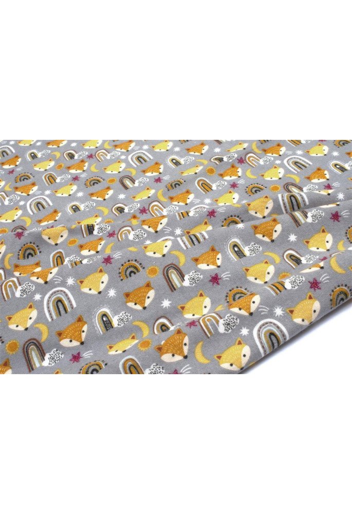 ΣΕΝΤΟΝΑΚΙ ΛΙΚΝΟΥ bebe Fox 53 80X110 Grey 100% Cotton Flannel