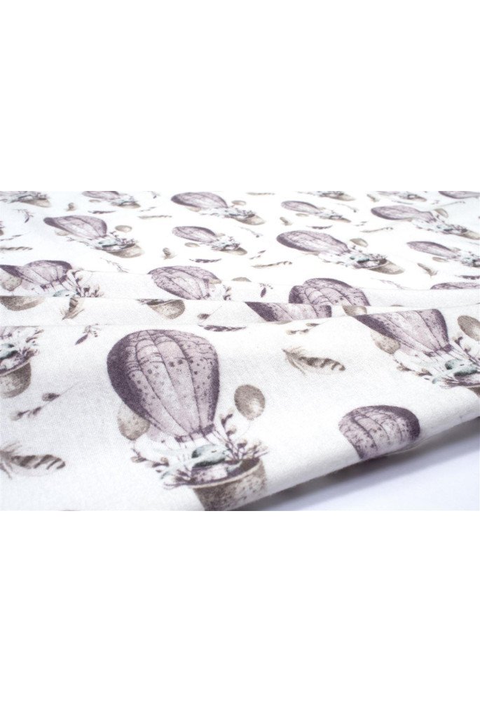 ΠΑΝΑ ΦΑΝΕΛΑ bebe Hot Air Balloon 78 80X80 Lilac 100% Cotton Flannel