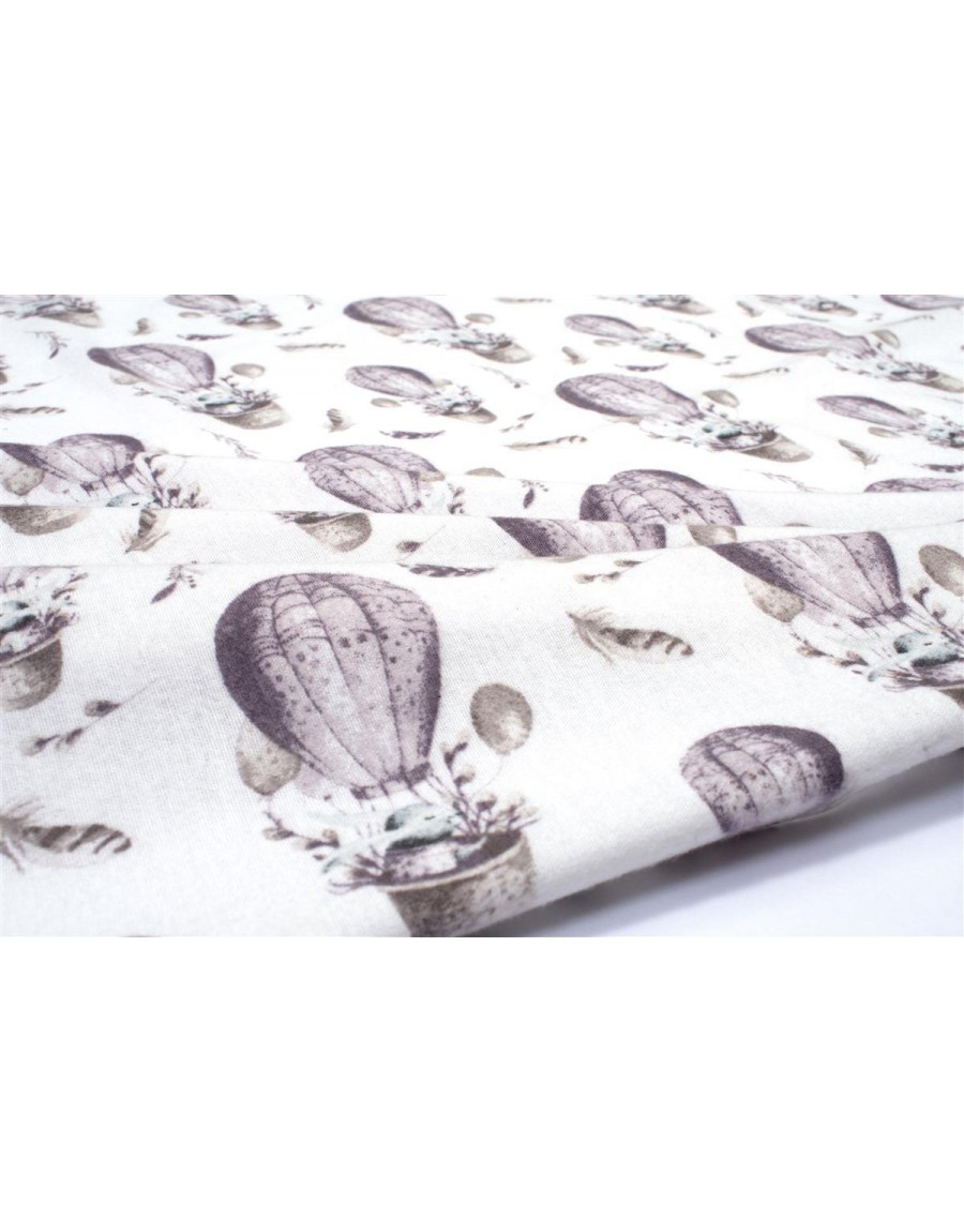 ΠΑΝΑ ΦΑΝΕΛΑ bebe Hot Air Balloon 78 80X80 Lilac 100% Cotton Flannel