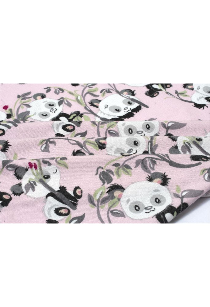 ΠΑΝΑ ΦΑΝΕΛΑ bebe Panda Bear 97 80X80 Pink 100% Cotton Flannel