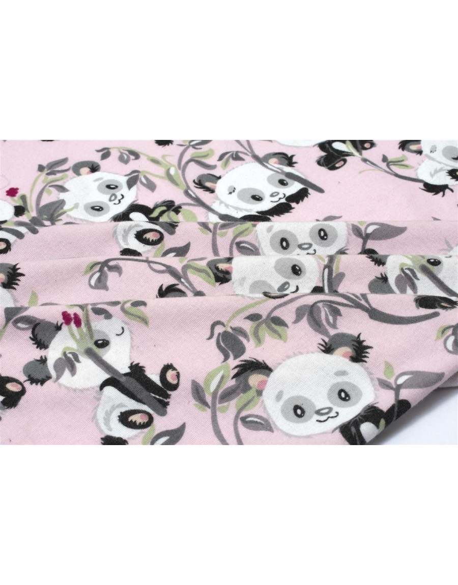 ΠΑΝΑ ΦΑΝΕΛΑ bebe Panda Bear 97 80X80 Pink 100% Cotton Flannel