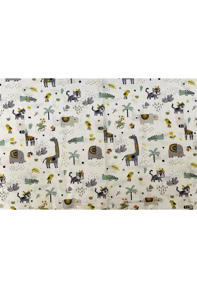 ΣΕΝΤΟΝΑΚΙ ΛΙΚΝΟΥ bebe Zoo 557 80X110 White-Grey 100% Cotton