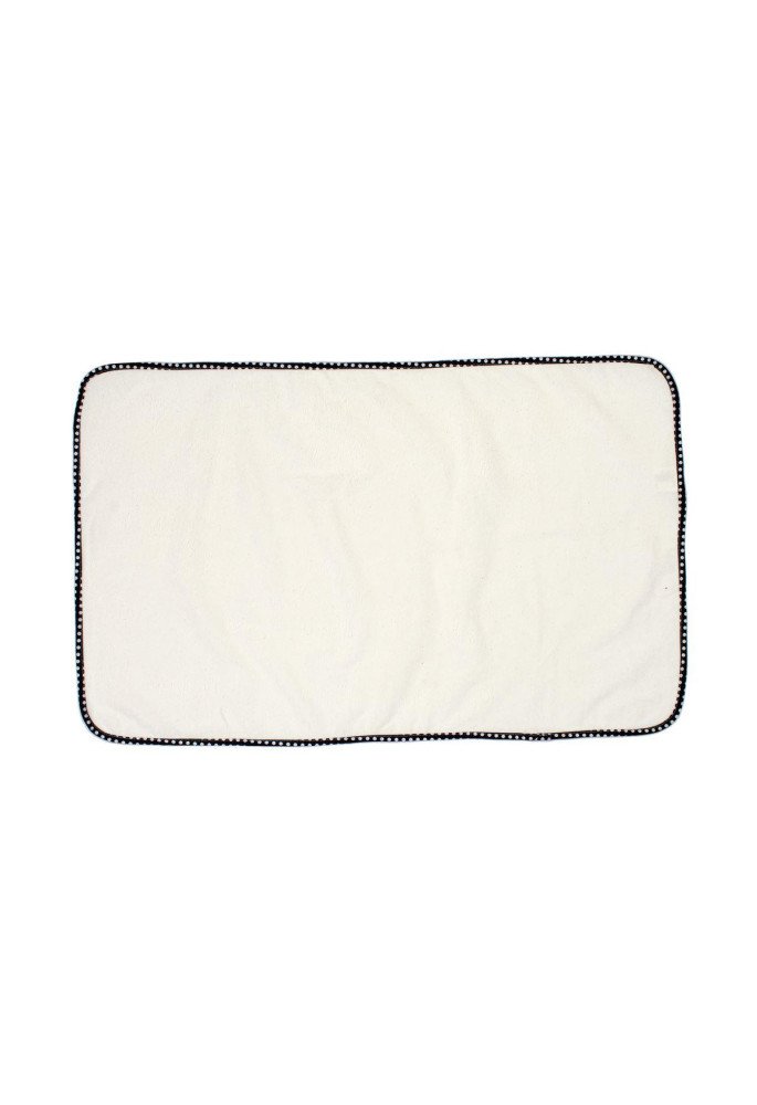 Σελτεδάκι Αδιάβροχο bebe 132 Πουά 50X80 Λευκό/Μαύρο Cotton 100%