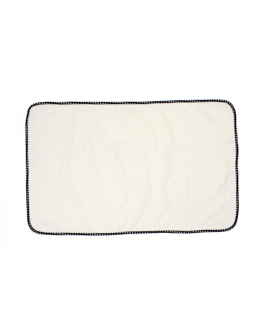 Σελτεδάκι Αδιάβροχο bebe 132 Πουά 50X80 Λευκό/Μαύρο Cotton 100%