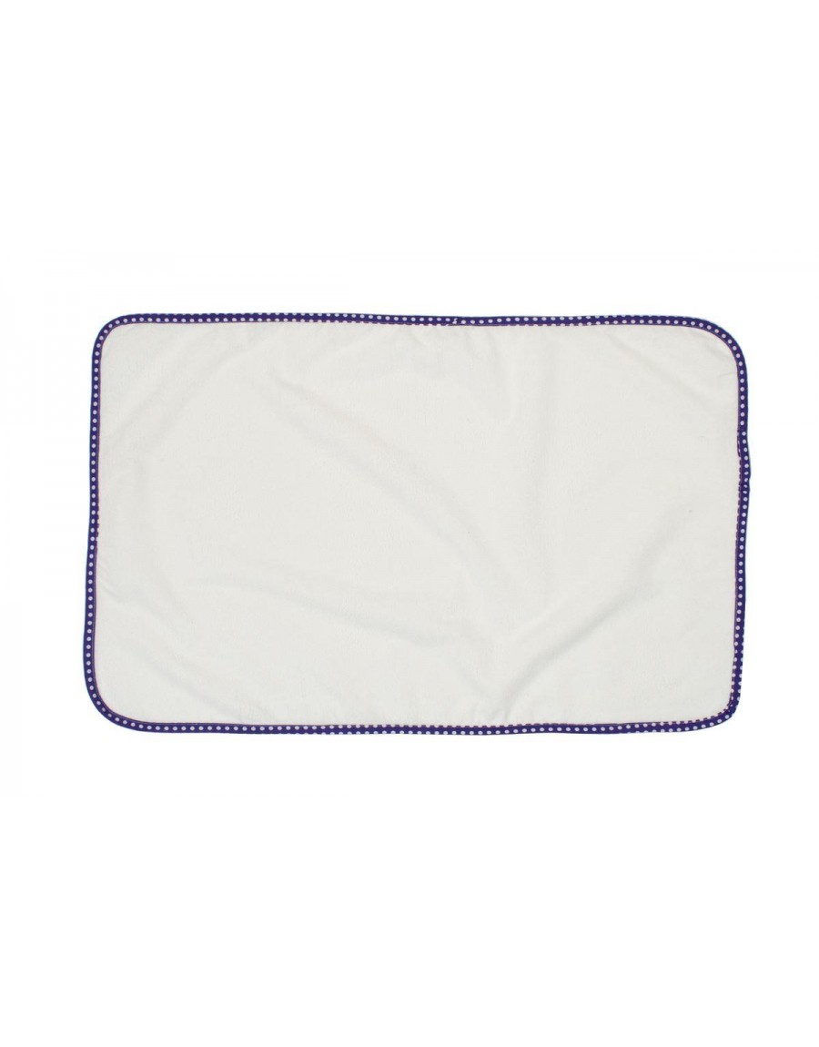 Σελτεδάκι Αδιάβροχο bebe 133 Πουά 50X80 Λευκό/Μωβ Cotton 100%