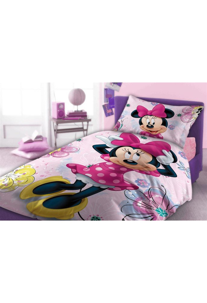 Σεντόνια Σετ 2 τεμ Disney Home Minnie 852 160X240 Pink 100% Cotton