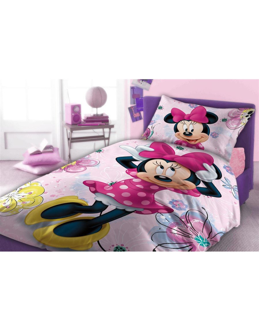 Σεντόνια Σετ 2 τεμ Disney Home Minnie 852 160X240 Pink 100% Cotton