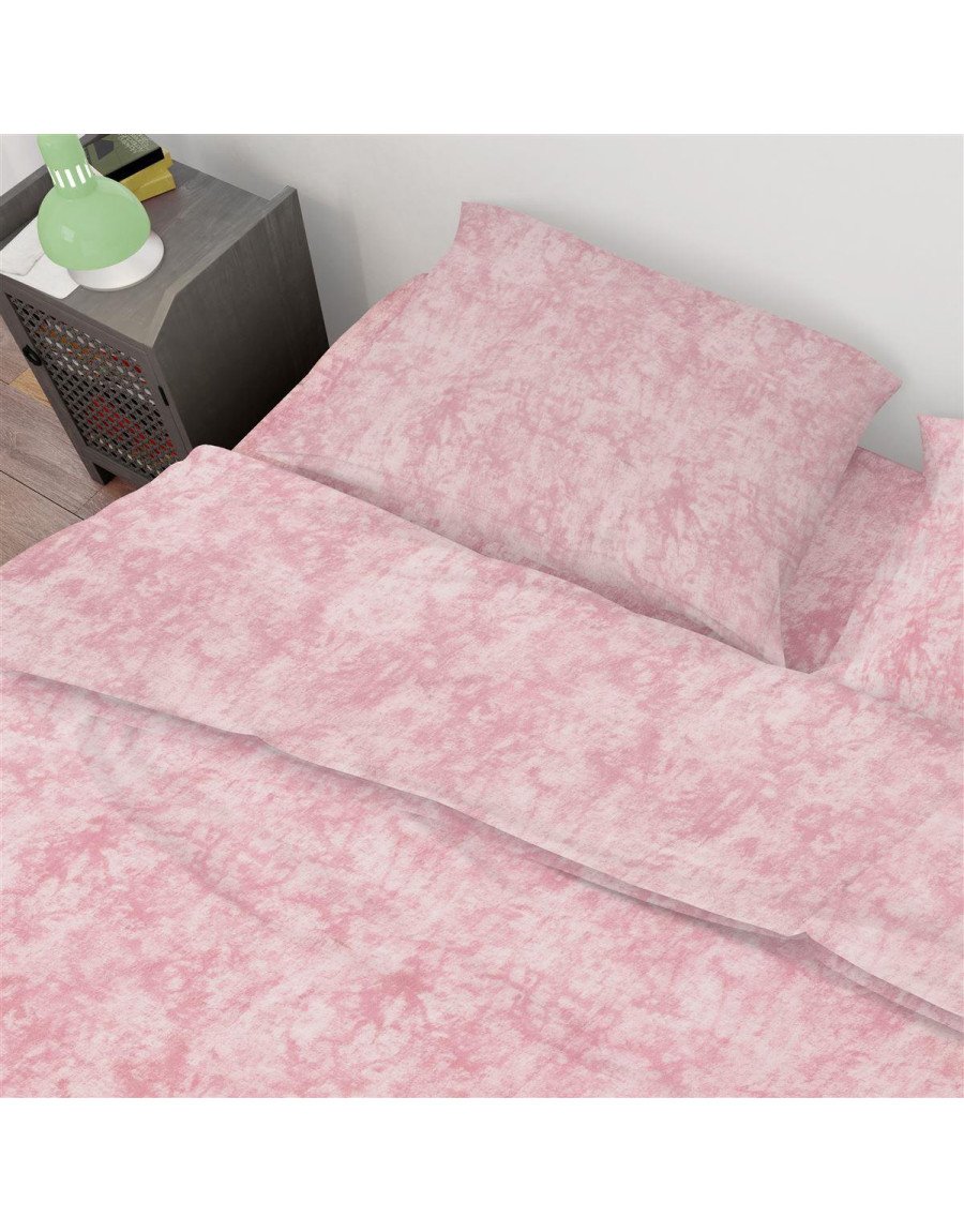 Σεντόνια Σετ 2 τεμ Premium Shadow 617 160X240 Pink 100% Cotton