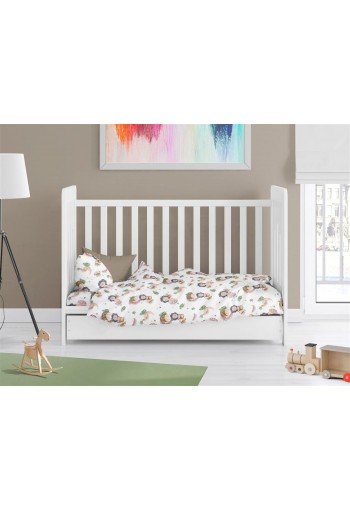 Πάπλωμα Εμπριμέ bebe Lion 532 120X160 Beige 100% Cotton Πάπλωμα Εμπριμέ bebe Lion 532 120X160 Beige 100% Cotton