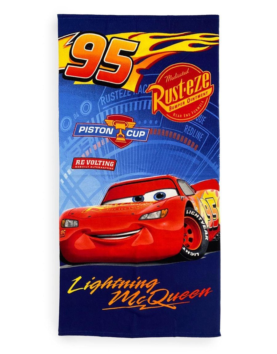 Πετσέτα Θαλάσσης Quick Dry Disney Home Cars 38 70X140 Blue 100% Microfiber