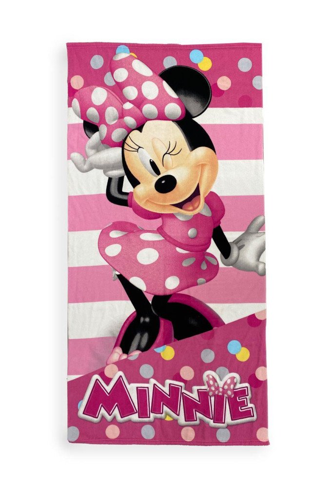 Πετσέτα Θαλάσσης Quick Dry Disney Home Minnie 26 70X140 Pink 100% Microfiber