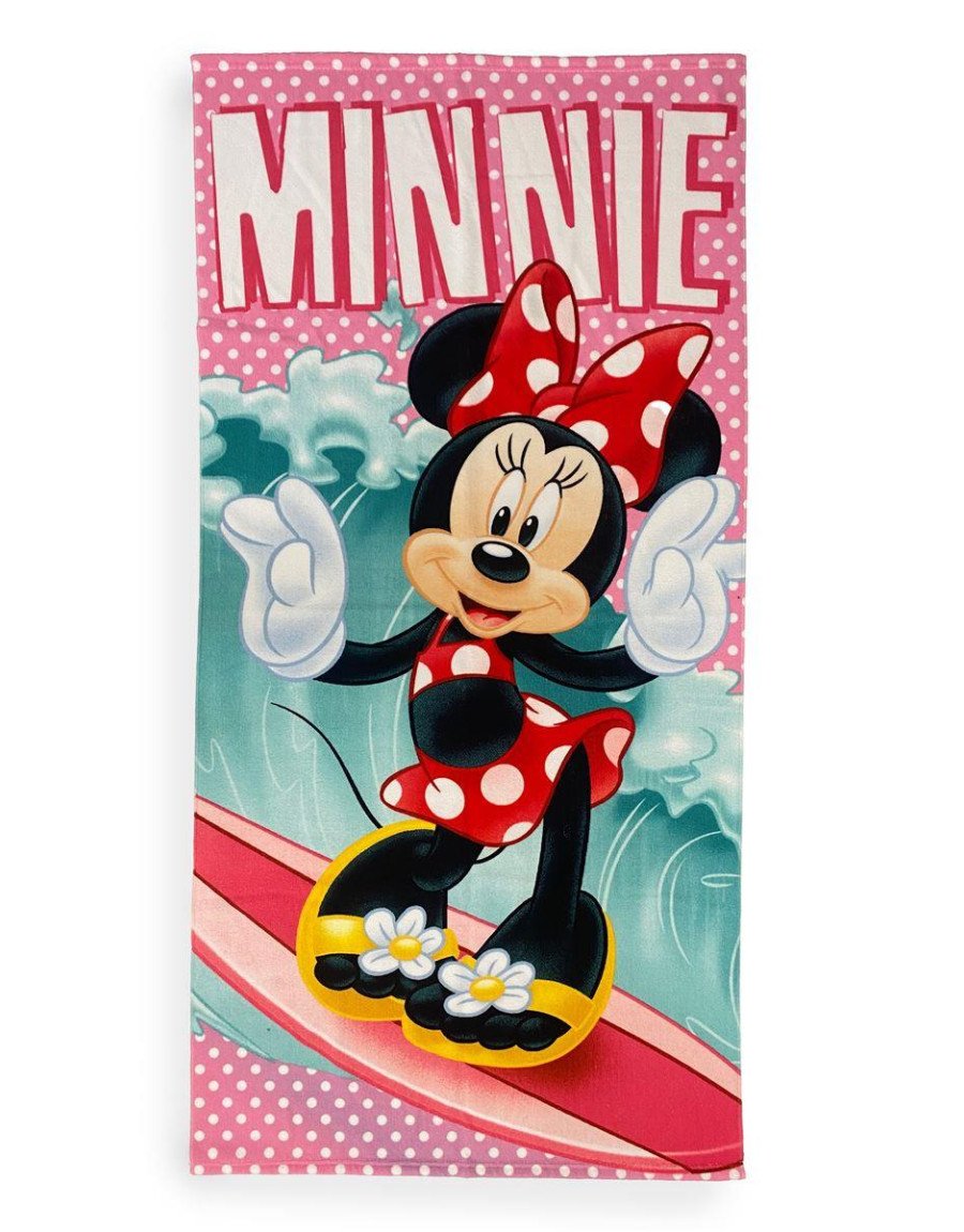 Πετσέτα Θαλάσσης Quick Dry Disney Home Minnie 36 70X140 Turquoise 100% Microfiber