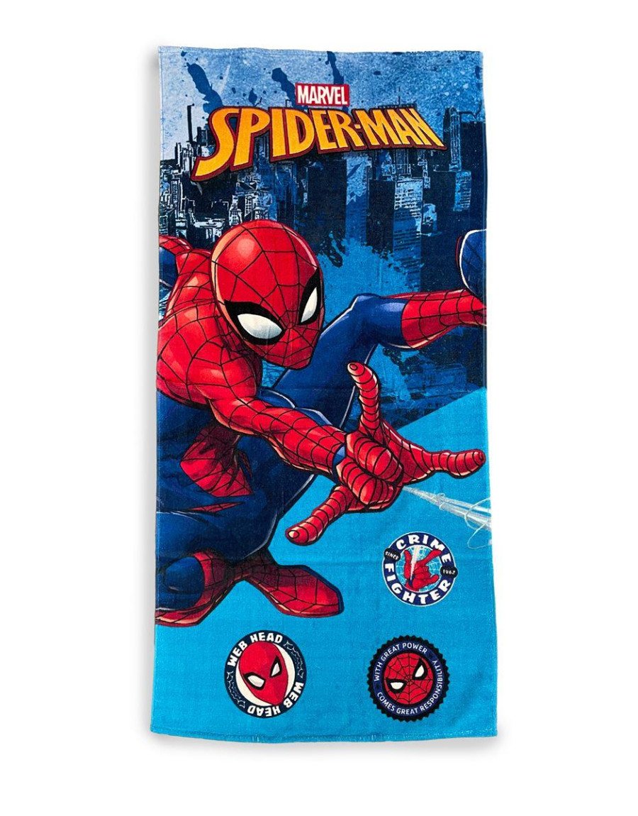 Πετσέτα Θαλάσσης Quick Dry Marvel Spider-Man 96 70X140 Sky Blue 100% Microfiber